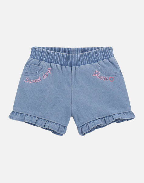 GUESS STRETCH DENIM SHORTS - POLY COTTON STRETCH DENIM 8OZ КЪСИ ПАНТАЛОНИ G