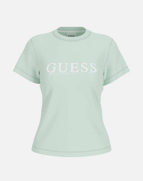 GUESS KAMELIE CN T-SHIRT - MID ORGANIC STRETCH JERSEY 180 ТЕНИСКА W