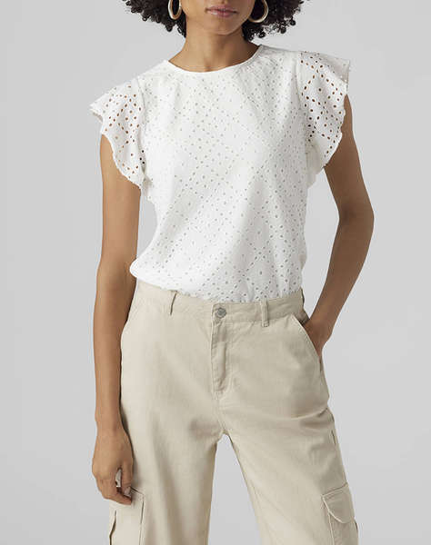 VERO MODA VMTASSA SL FRILL TOP NOOS
