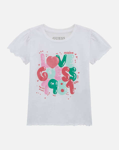 GUESS SS T-SHIRT - MID ORGANIC CO STR JERSEY 160 ТЕНИСКА G