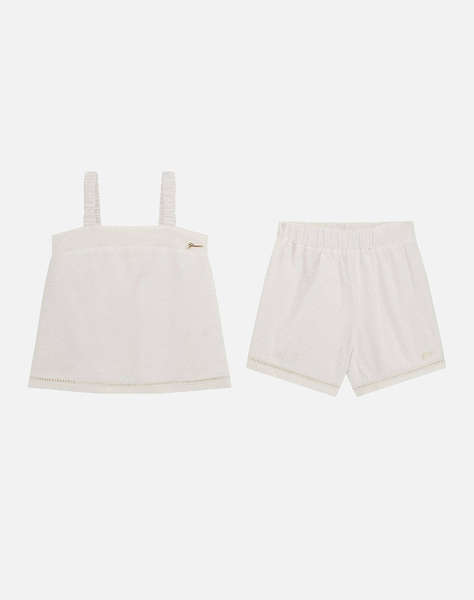 GUESS SET TANK TOP+SHORTS - MID MUSLIN PLUMETIE COTT.110 КОМПЛЕКТ G