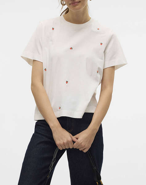 VERO MODA VMSOLVEI METTE SS TOP BOX JRS SPE GA
