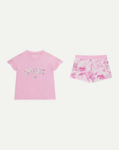 GUESS SET SS T-SHIRT+ACTIV - MID ORGANIC CO STR JERSEY 160 КОМПЛЕКТ G