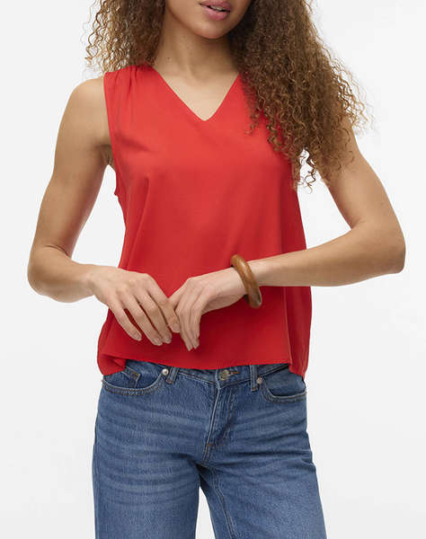 VERO MODA VMEASY JOY S/L V-NECK TOP WVN GA