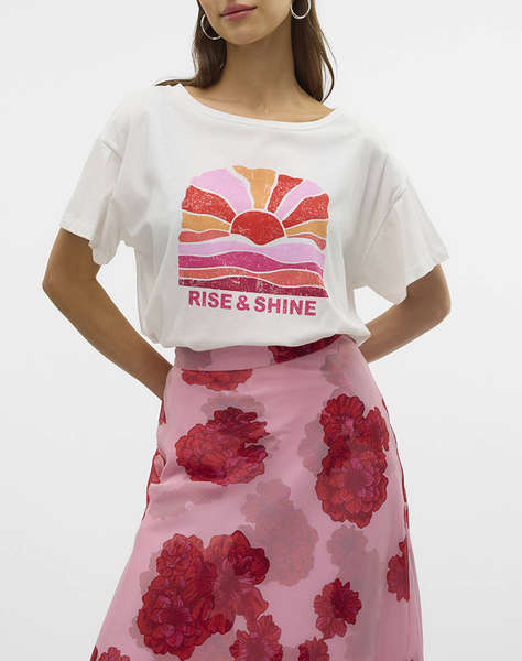 VERO MODA VMDINA S/S BOAT NECK TOP JRS BTQ GA