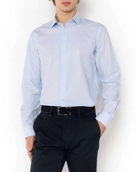THE BOSTONIANS РИЗА CHESTER POPLIN CUSTOM FIT MiniCheck POPLIN Semi-rex Custom Fit