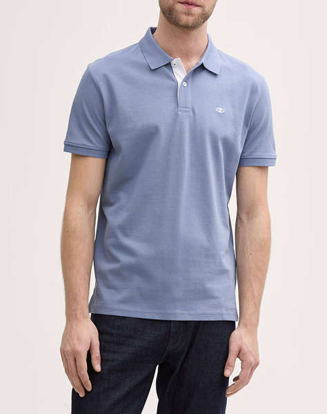 TOM TAILOR BASIC POLO WITH CON МЪЖКА ТЕНИСКА