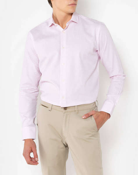 THE BOSTONIANS РИЗА DOBBY CUSTOM FIT Patterned DOBBY Semi-rex Custom Fit