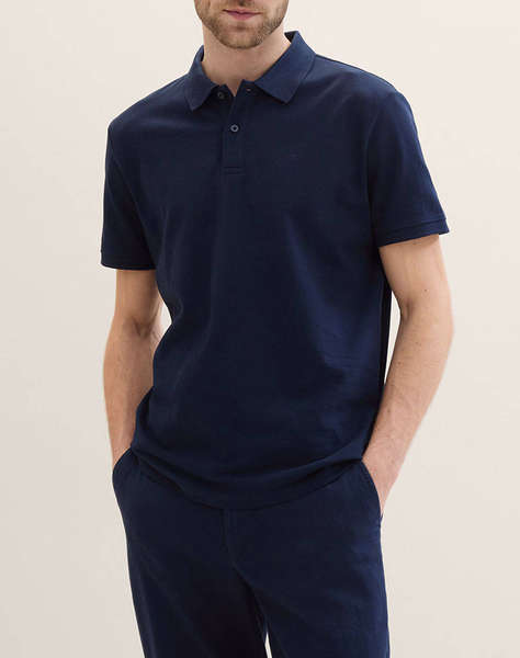 TOM TAILOR BASIC POLO WITH CON МЪЖКА ТЕНИСКА