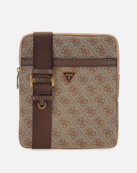 GUESS MILANO CROSSBODY FLAT МЪЖКА ЧАНТА(Размери: 19 x 23 x 2см.)