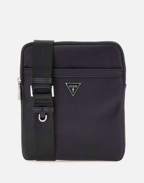 GUESS MILANO CROSSBODY FLAT МЪЖКА ЧАНТА(Размери: 19 x 23 x 2см.)