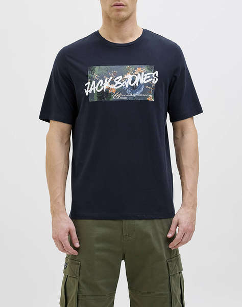 JACK&JONES JJHAWAII SHAPE TEE SS CREW NECK LN
