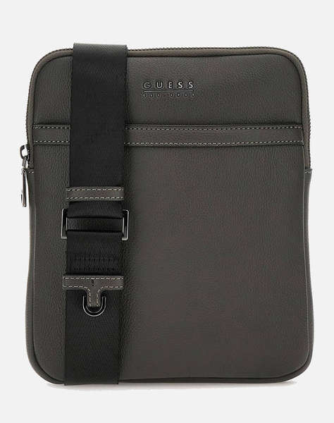 GUESS MILANO CROSSBODY FLAT МЪЖКА ЧАНТА(Размери: 19 x 23 x 2см.)