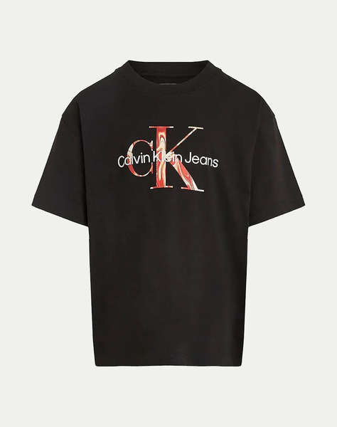 CALVIN KLEIN OCEAN SWIRL MONO T-SHIRT