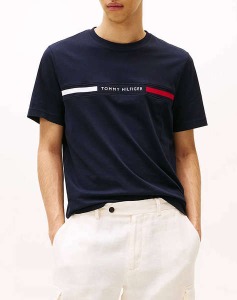 TOMMY HILFIGER HILFIGER CHEST INSERT TEE