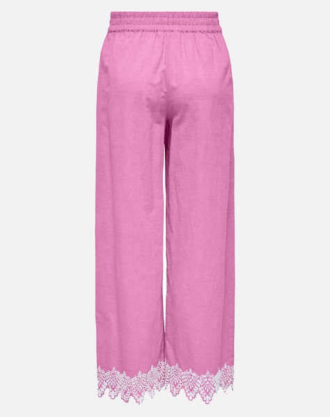 ONLY ONLPAULA TULUM EMB PULL-UP PANT WVN