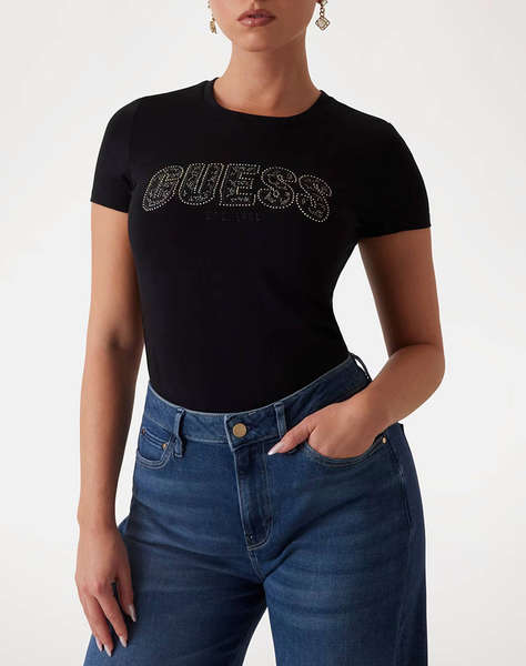 GUESS CN SS LOGO LACE TEE ДАМСКА ТЕНИСКА