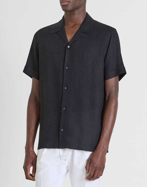 ANTONY MORATO MMSS00189FA400099 MIN OF 6 SHIRT HONOLULU RELAXED STRAIGHT FIT IN SOFT TOUCH VISCOSE LINEN BLEND FABRIC РИЗА ЗА МЪЖЕ