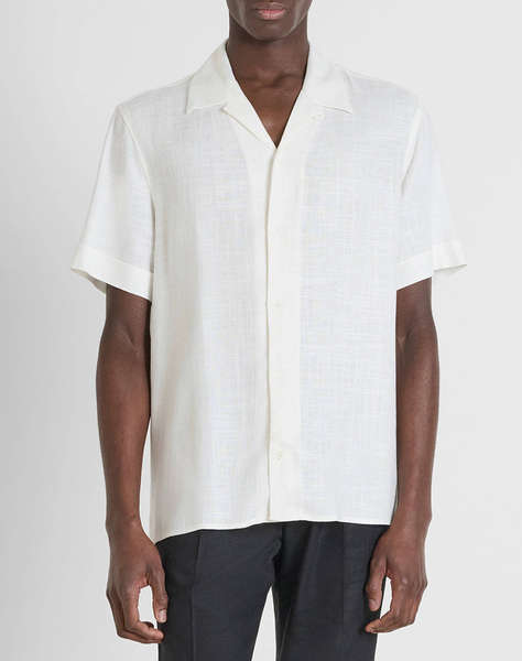 ANTONY MORATO MMSS00189FA400099 MIN OF 6 SHIRT HONOLULU RELAXED STRAIGHT FIT IN SOFT TOUCH VISCOSE LINEN BLEND FABRIC РИЗА ЗА МЪЖЕ