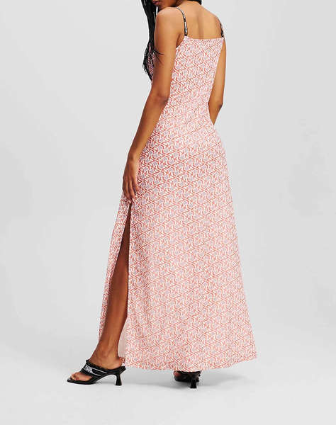 KARL LAGERFELD KLJ MESH MAXI DRESS AOP