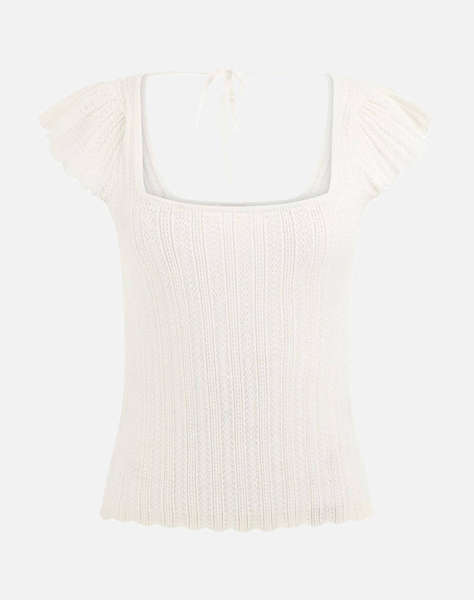 GUESS SS SN POINTELLE LAUREL SWTR ДАМСКА ТЕНИСКА