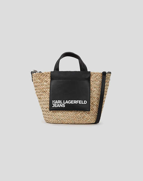 KARL LAGERFELD KLJ RAFFIA MINI TOTE (Размери: 22 x 22 x 13см)