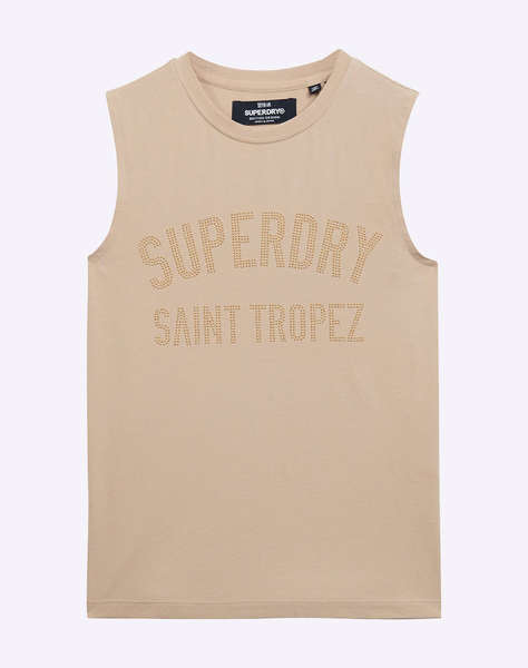 SUPERDRY D2 SDSW SPORT LUXE FITTED TANK WOMEN''S BLOUSE