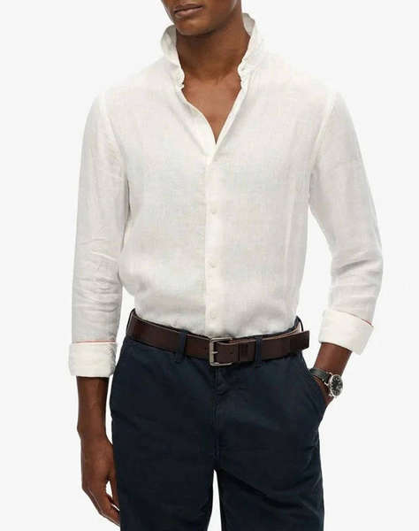 SUPERDRY D2 STUD VACATION L/S LINEN SHIRT МЪЖКА РИЗА