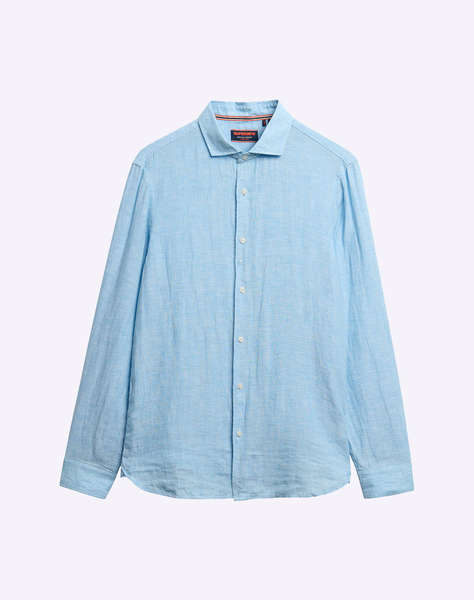 SUPERDRY D2 STUD VACATION L/S LINEN SHIRT МЪЖКА РИЗА