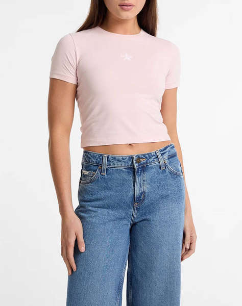GUESS JEANS GJ SS CN BABY EMB ST - MID ORGANIC STRETCH JERSEY 180 ТЕНИСКА W