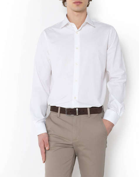 THE BOSTONIANS РИЗА POPLIN CUSTOM FIT Plain POPLIN Classic Custom Fit