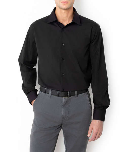 THE BOSTONIANS РИЗА POPLIN CUSTOM FIT Plain POPLIN Classic Custom Fit