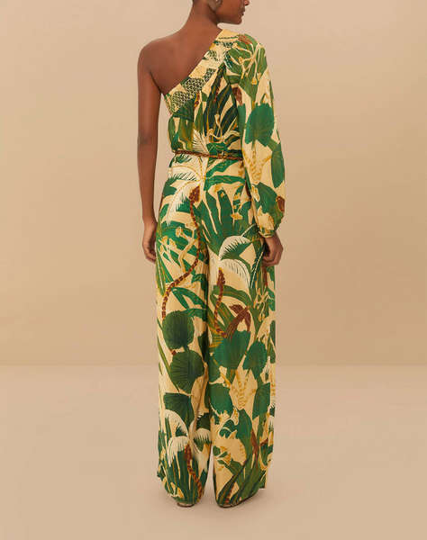FARM RIO TROPICAL ISLA BEIGE JUMPSUIT