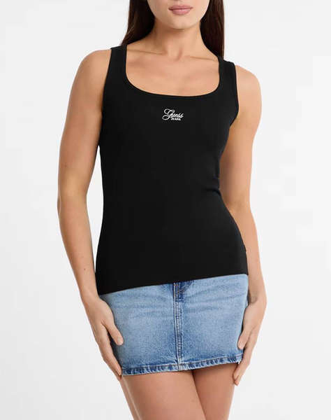GUESS JEANS GJ TANK TOP SLIM RIB - ORG CO GUNNAR STR RIB 215 ТЕНИСКА W