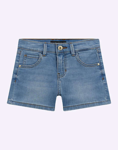 GUESS STRETCH DENIM SHORT - STRETCH DENIM_9.1 OZ КЪСИ ПАНТАЛОНИ ЗА ДЕЦА GIRL