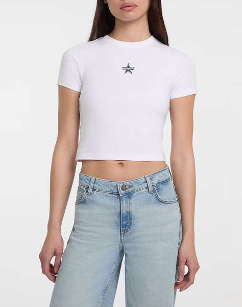 GUESS JEANS GJ SS CN BABY EMB ST - MID ORGANIC STRETCH JERSEY 180 ТЕНИСКА W