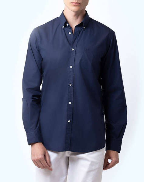 THE BOSTONIANS РИЗА POPLIN REGULAR FIT Plain POPLIN Button-down Regular Fit