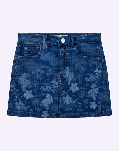 GUESS STRETCH DENIM SKIRT - POLY COTTON SERIOUS STR INDIGO ДЕТСКА ПОЛА GIRL