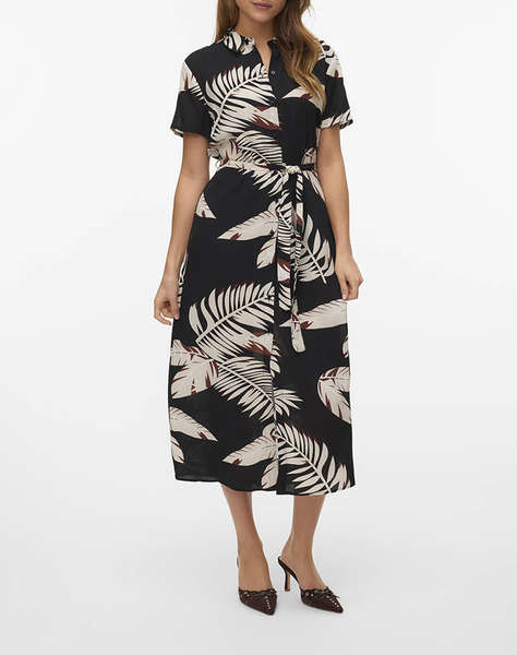 VERO MODA VMEASY JOY S/S LONG SHIRT DRESS WVN GA
