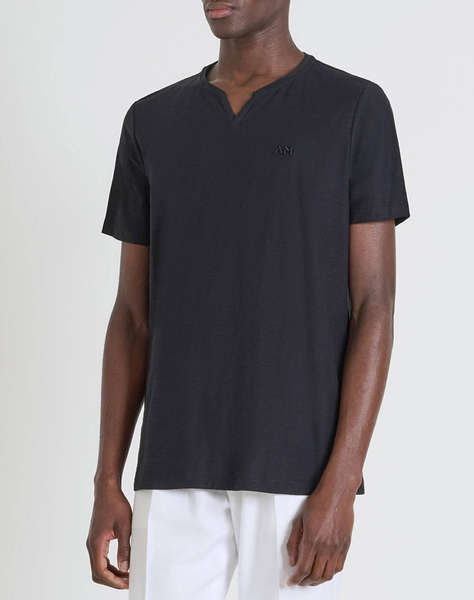 ANTONY MORATO MMKS02483FA100246 MIN OF 6 T-SHIRT REGULAR FIT IN SLUB COTTON FABRIC WITH EMBROIDERY LOGO ON FRONT МЪЖКА ТЕНИСКА