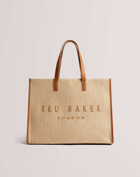 TED BAKER PALLMER Faux Raffia Large Icon Bag (Размери: 45 x 33 x 13см.)