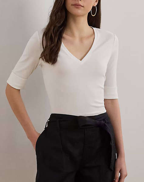 LAUREN RALPH LAUREN V JUDY-ELBOW SLEEVE-KNIT