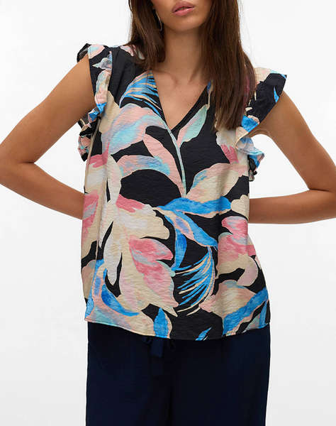 VERO MODA VMJOSIE SL V-NECK TOP WVN GA