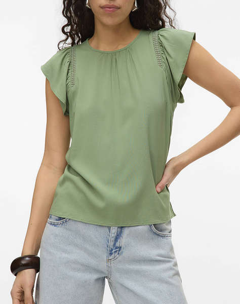 VERO MODA VMBELLA SS LACE TOP WVN GA NOOS