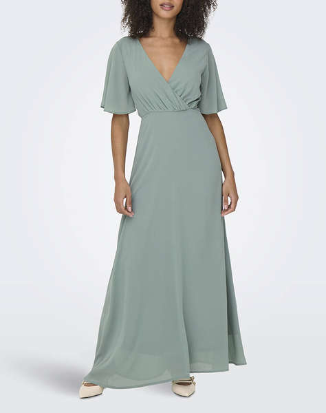 ONLY ONLSTAR LIFE S/S MIA MAXI DRESS WVN
