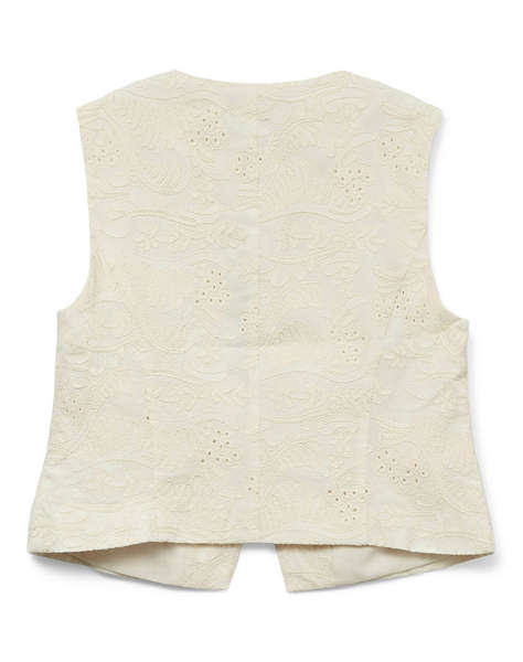 VERO MODA VMELINE SL SHORT EMBR WAISTCOAT