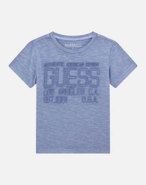 GUESS GARMENT DYE SS T-SHI - MID ORGANIC SLUB JERSEY 160 ДЕТСКА ТЕНИСКА BOY