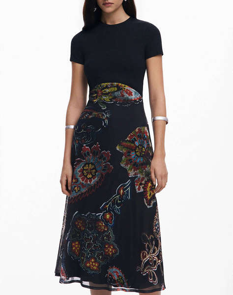 DESIGUAL D2 VEST_PAISLEY MESH_LACROIX ДАМСКА РОКЛЯ
