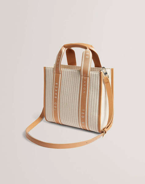 TED BAKER HARLLEE Striped Canvas Small Webbing Cross Body Bag (Размери: 25 x 20 x 10см.)