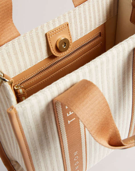 TED BAKER HARLLEE Striped Canvas Small Webbing Cross Body Bag (Размери: 25 x 20 x 10см.)